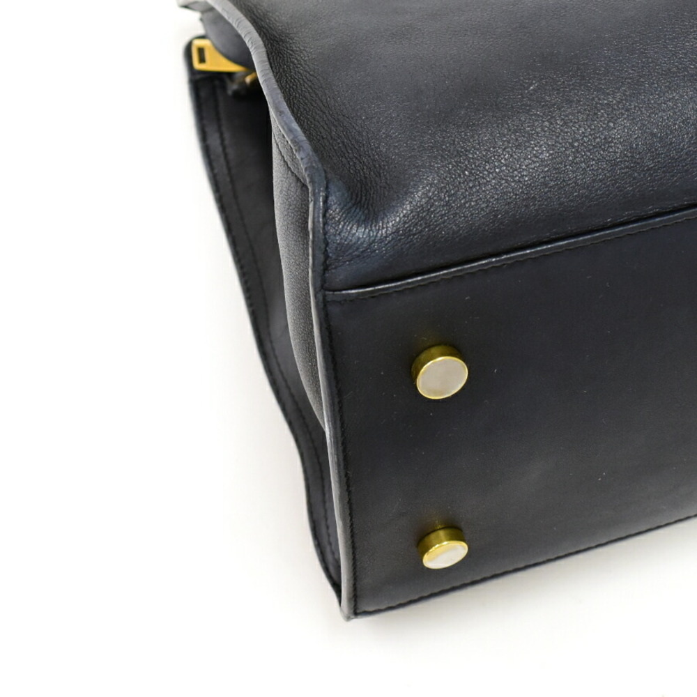 Saint Laurent Bag Leather Navy Blue PARIS - Picture 5 of 9